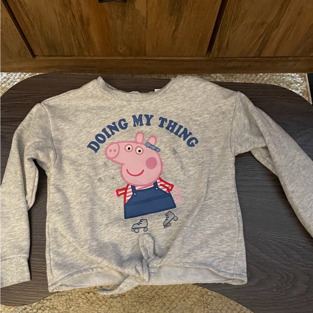 Peppa pig tie front sweatshirt